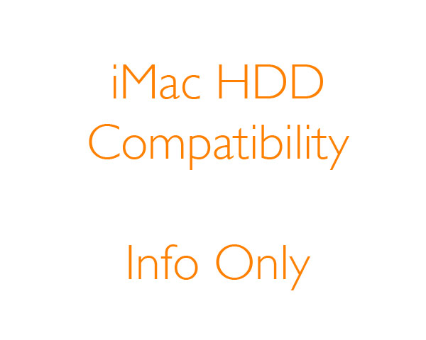 Apple 27-inch iMac Hard Drive/SSD Compatibility 2012->