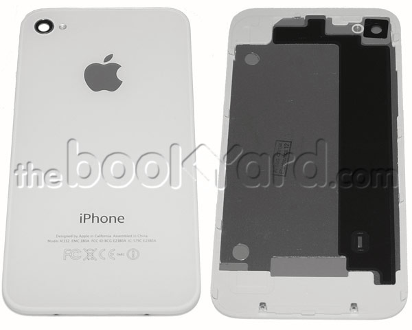 iPhone 4 Back Glass Cover - White - 3rd Party Replacement